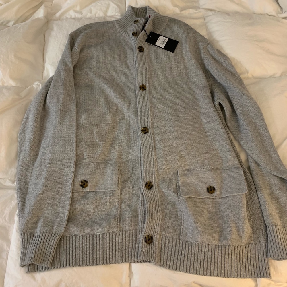 NWT- Mens Cardigan, Five-Four brand XL